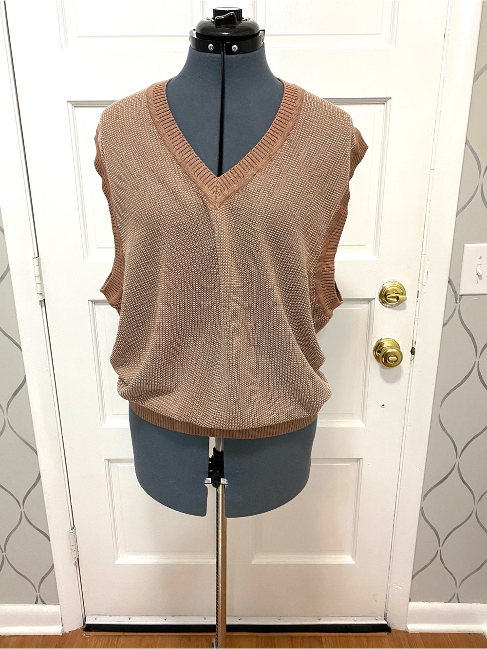 Fairway & Green 100% Peruvian Pima Cotton Sweater Vest V-Neck Golf Men’s L 145
